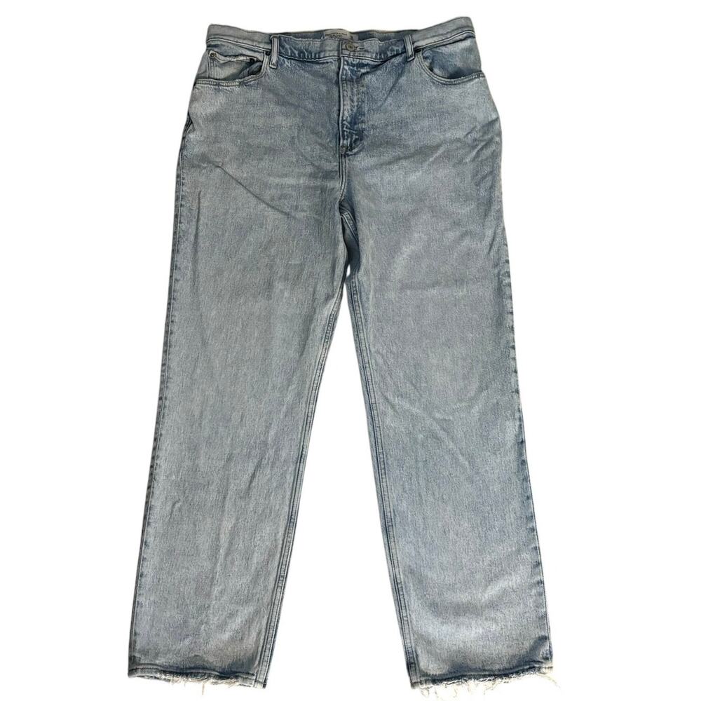 Abercrombie & Fitch A&F Size 33 16 The 90s Straight Ultra High Rise Jeans